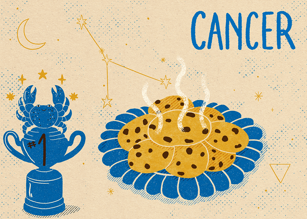 câncer zodiac illustration politeness