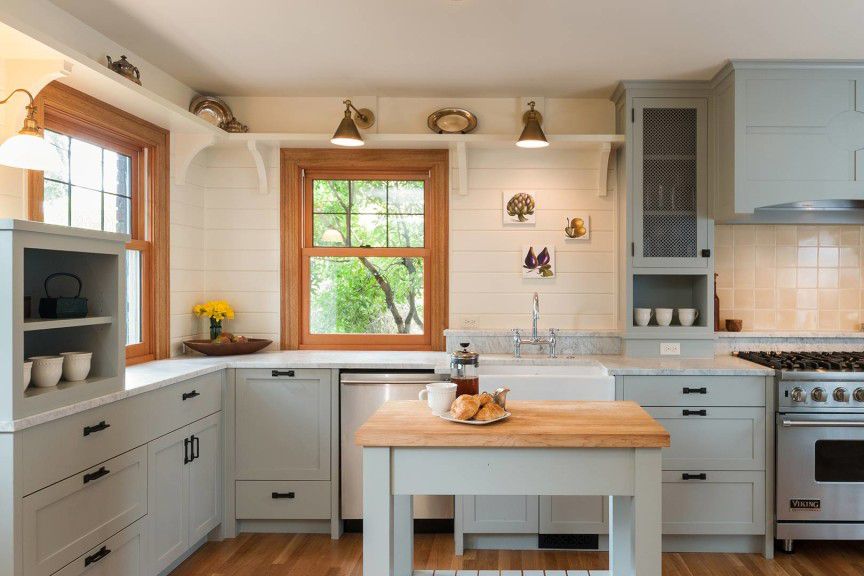 Dove gray kitchen