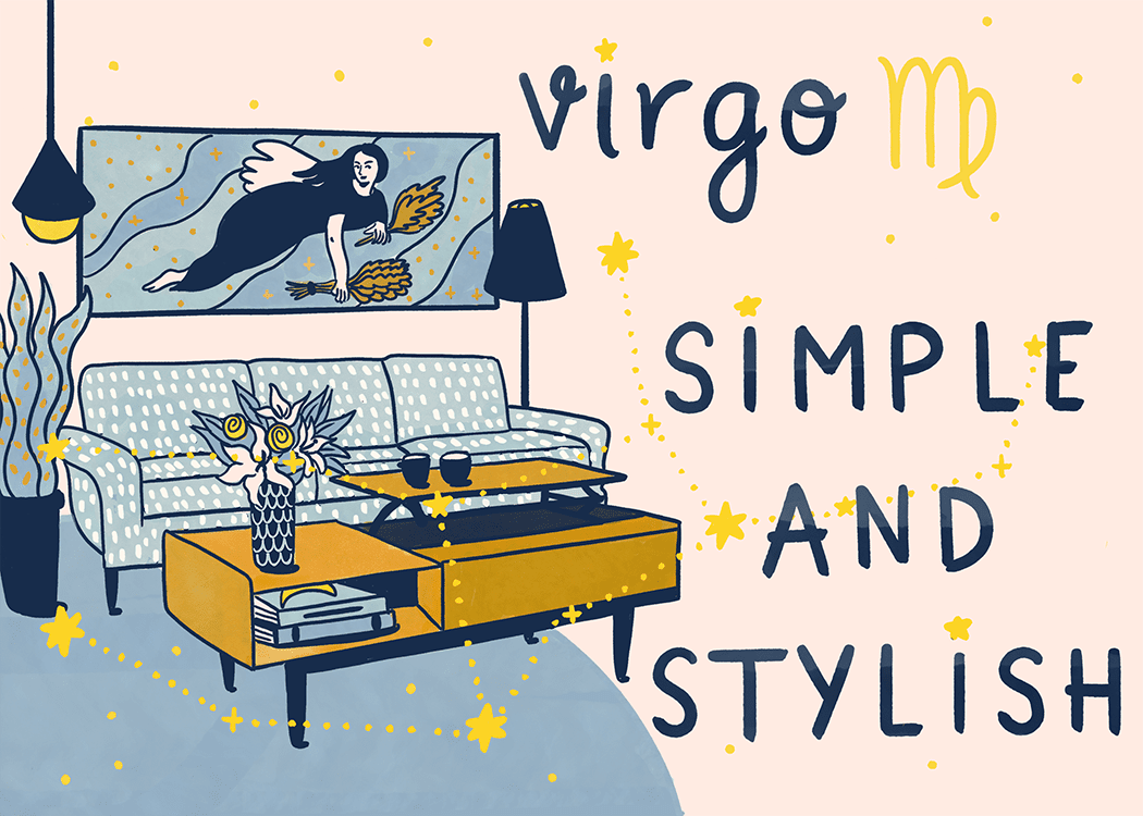 virgo home decorating illustration