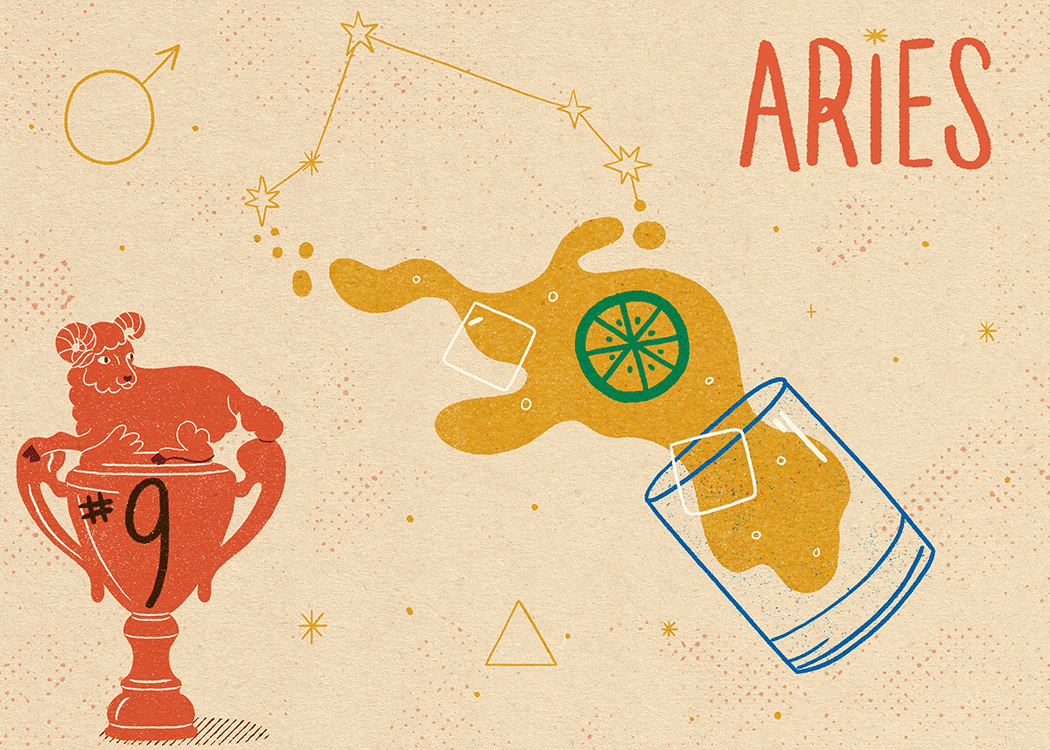 aries zodiac politeness illustration