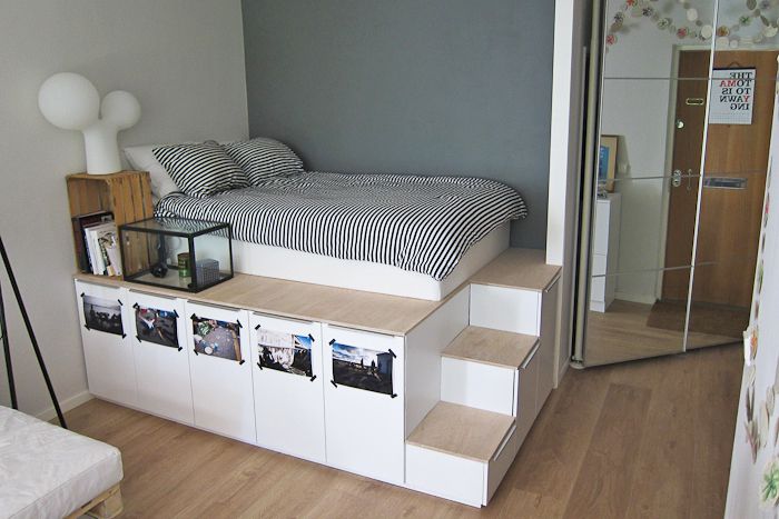 IKEA platform bedroom hack