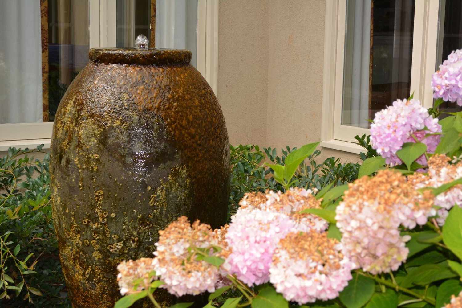 Springbrunnen auf der Veranda