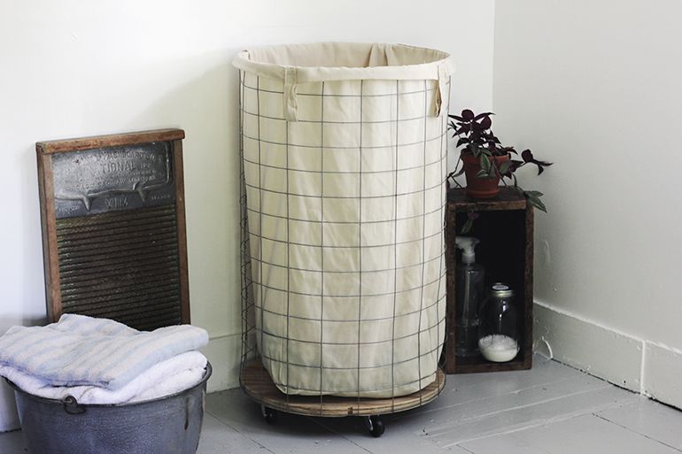 DIY Wire Laundry Hamper