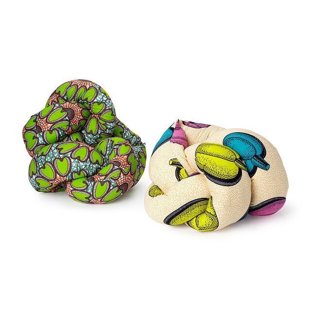 Ankara Print Knot Cushion