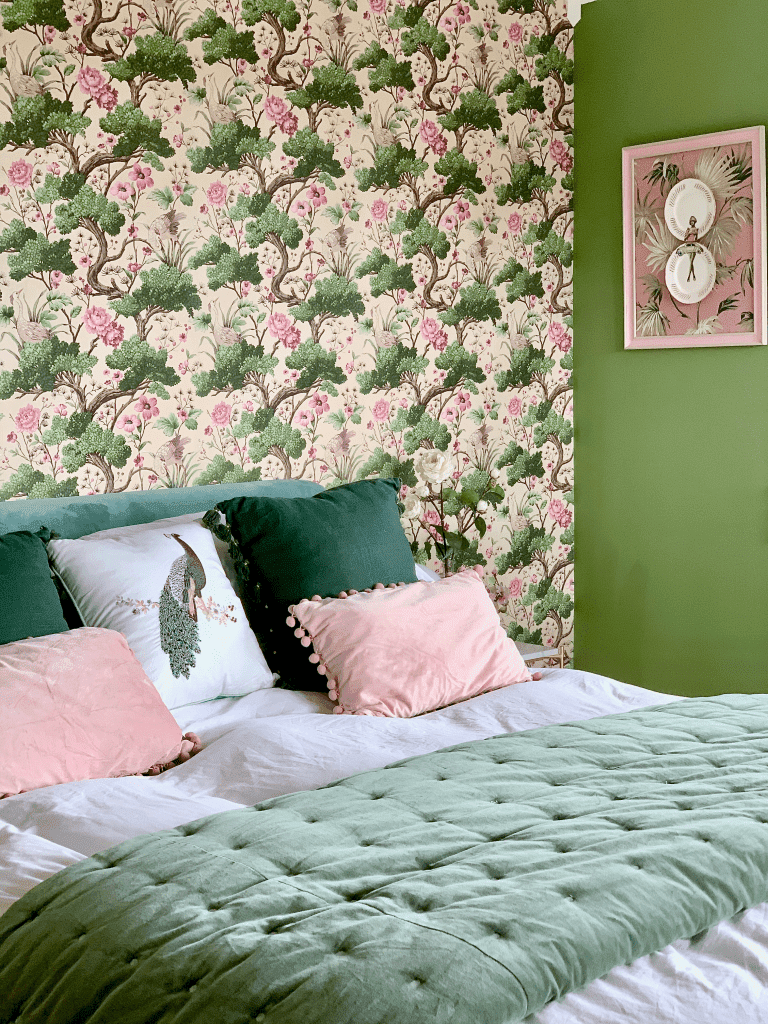 quarto rosa e verde