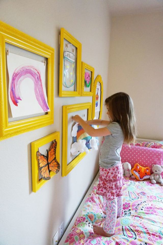 Niños DIY Galería de Arte de pared de visualización