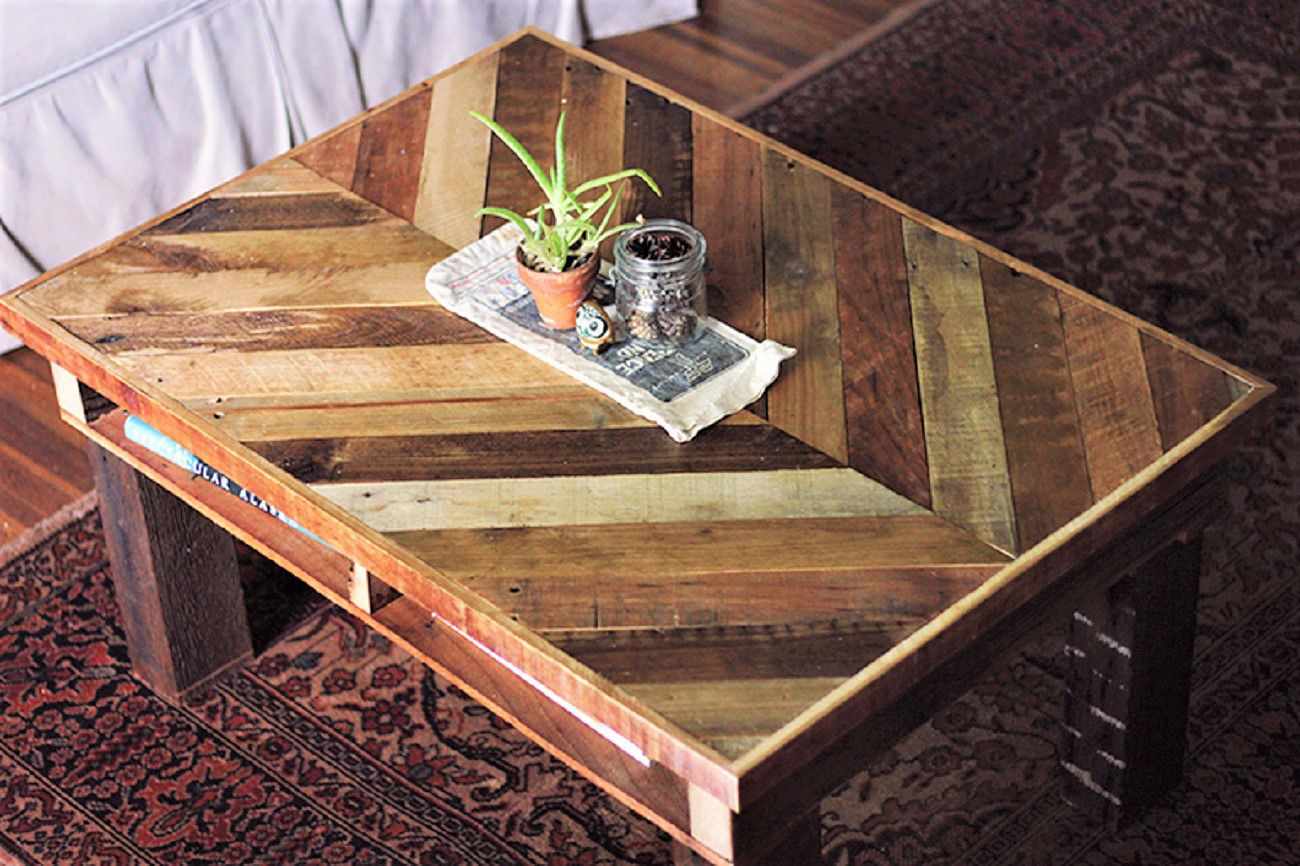 table basse en palette de bois