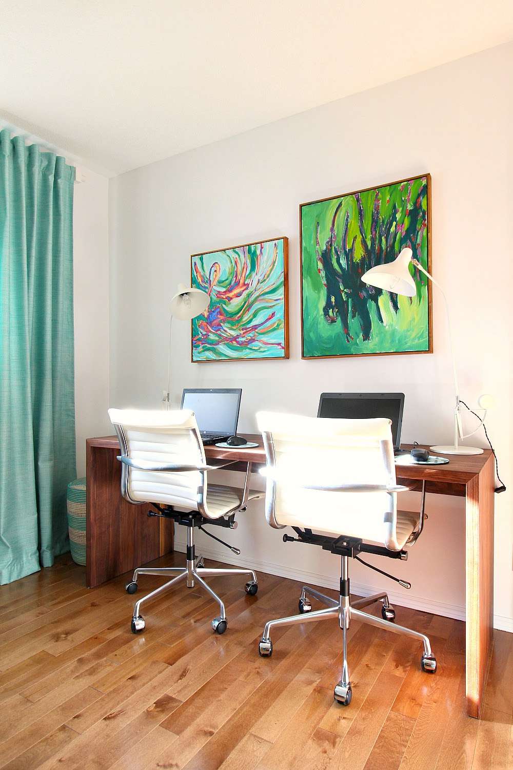 A DIY waterfall desk