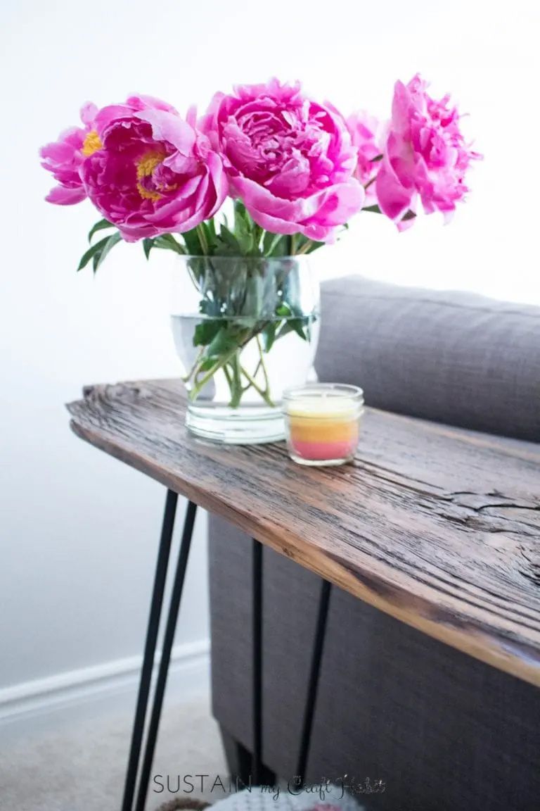 A DIY console table