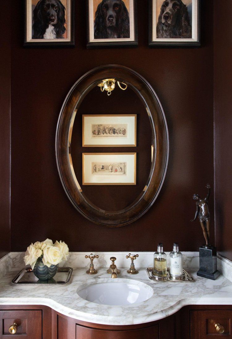 dark bathroom ideas purple brown