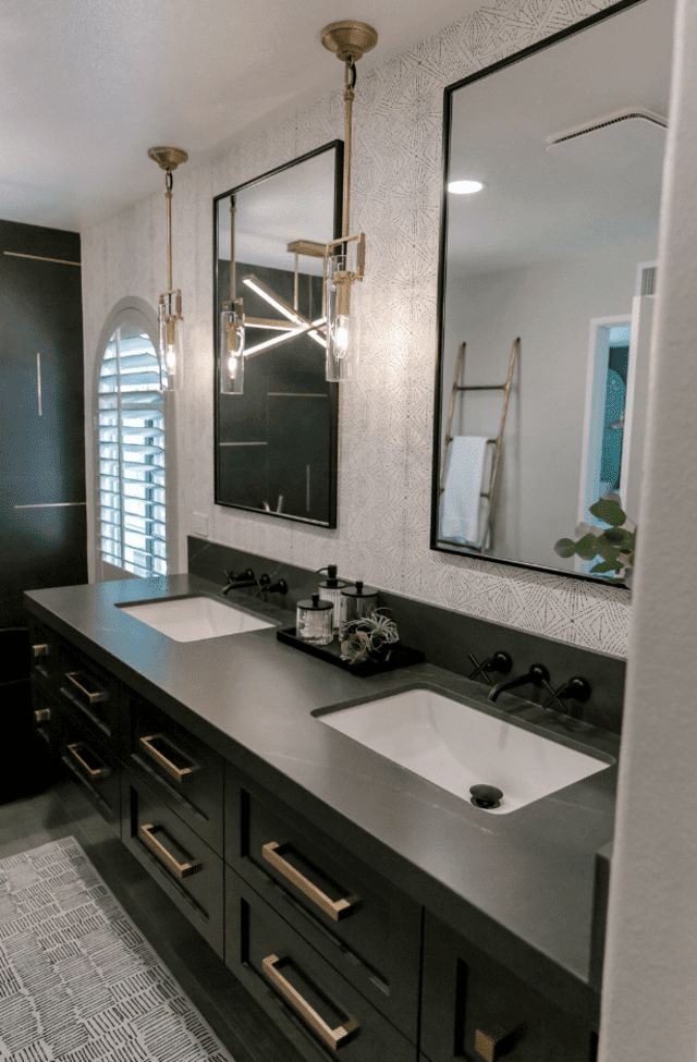 dark bathroom ideas matte black