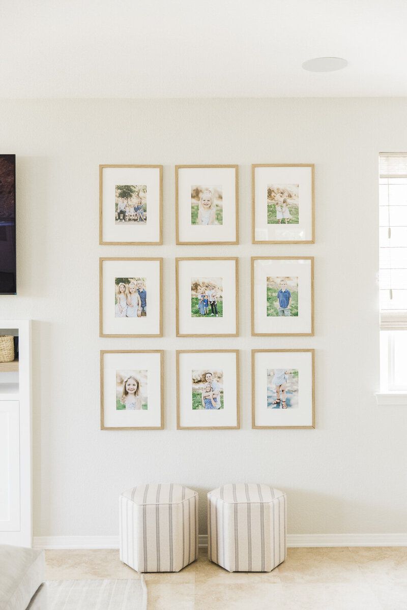 A Themed Family Photoshoot Photo Wall