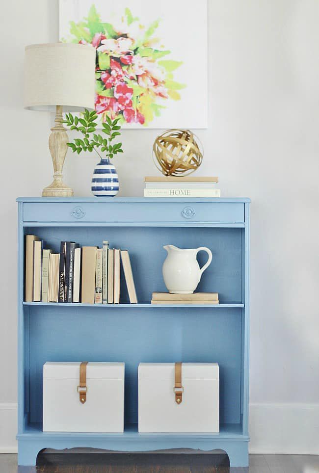 diy painted bookcase