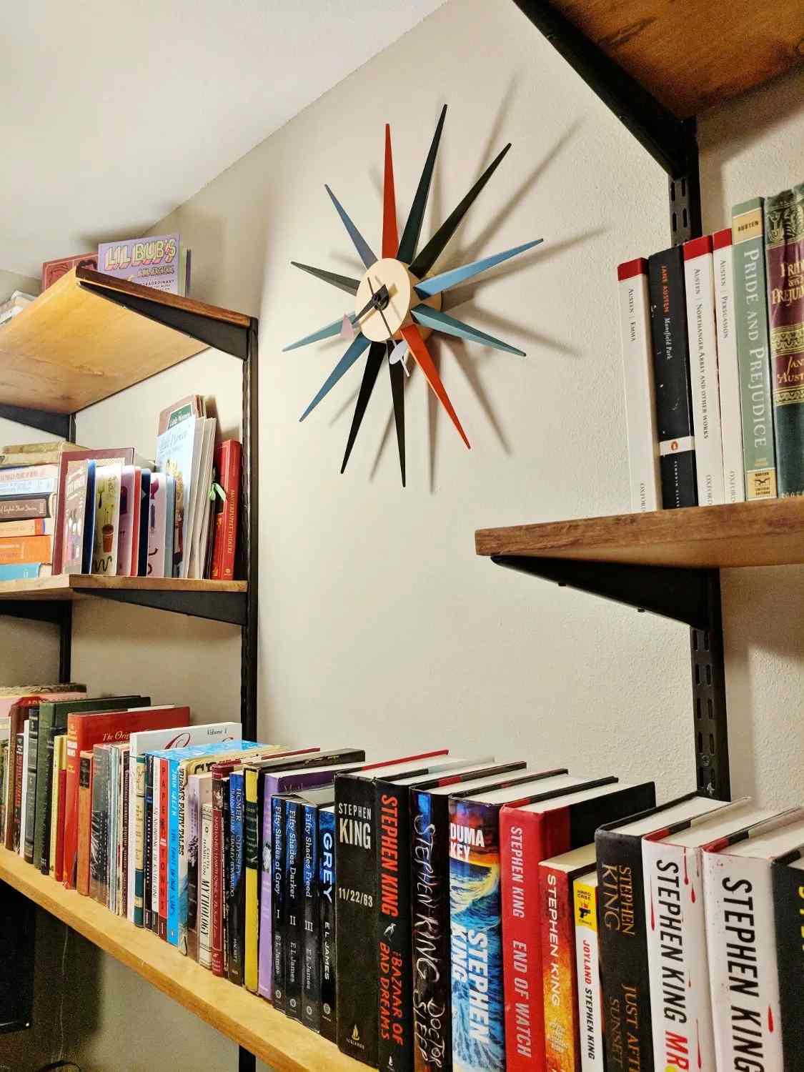 diy midcentury modern bookshelves