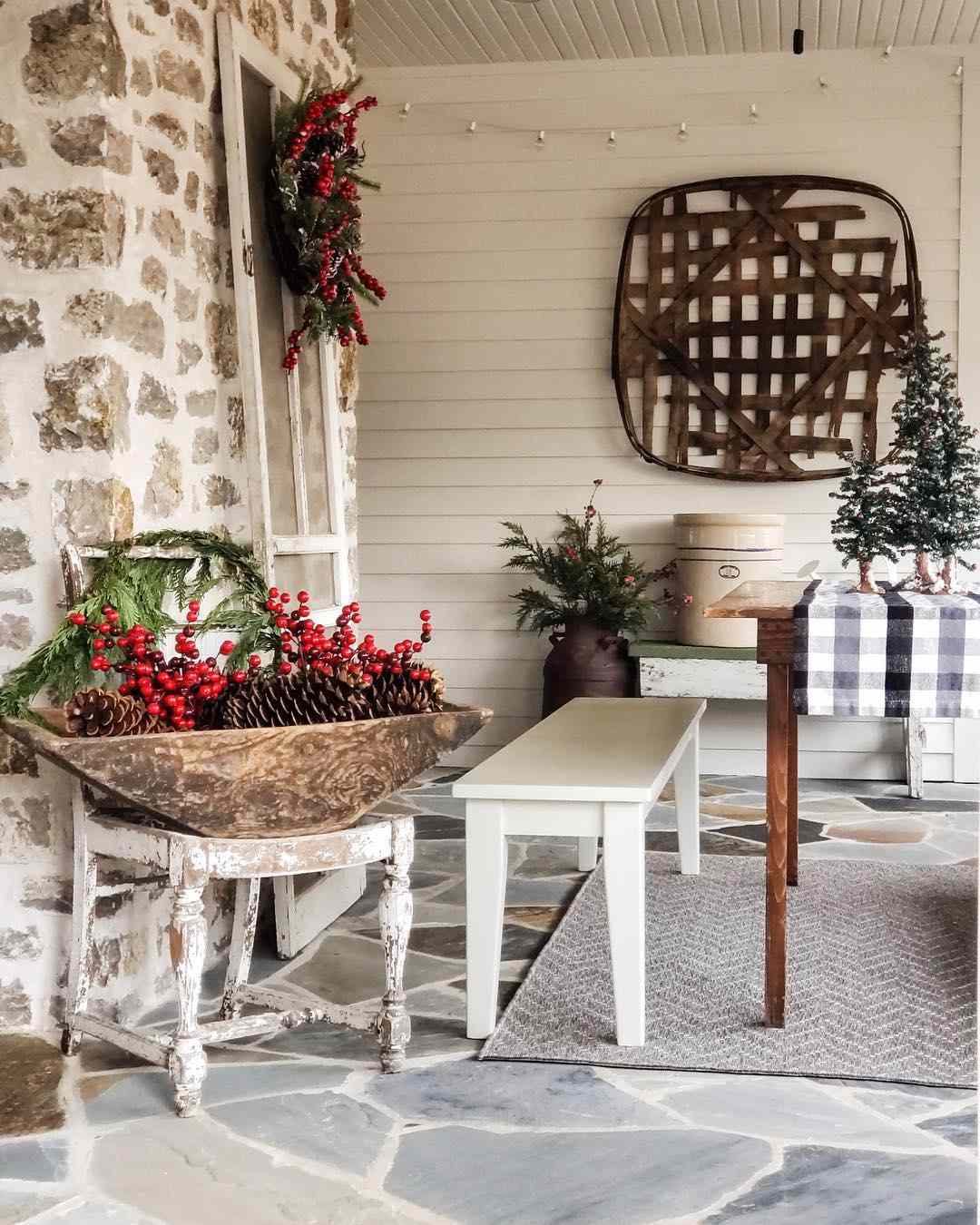 woven basket on wall