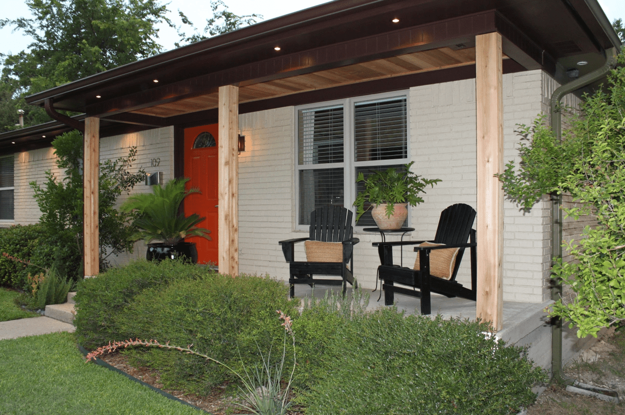 cedar fence slats on ceiling