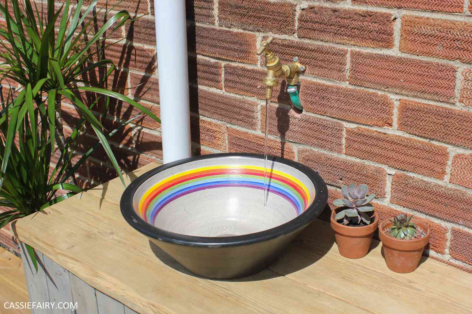 rainbow outdoor sink