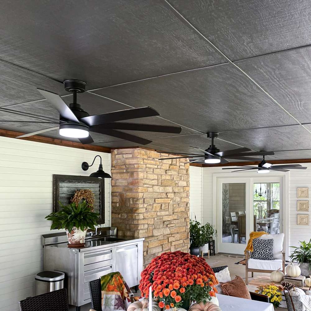 black front porch ceiling