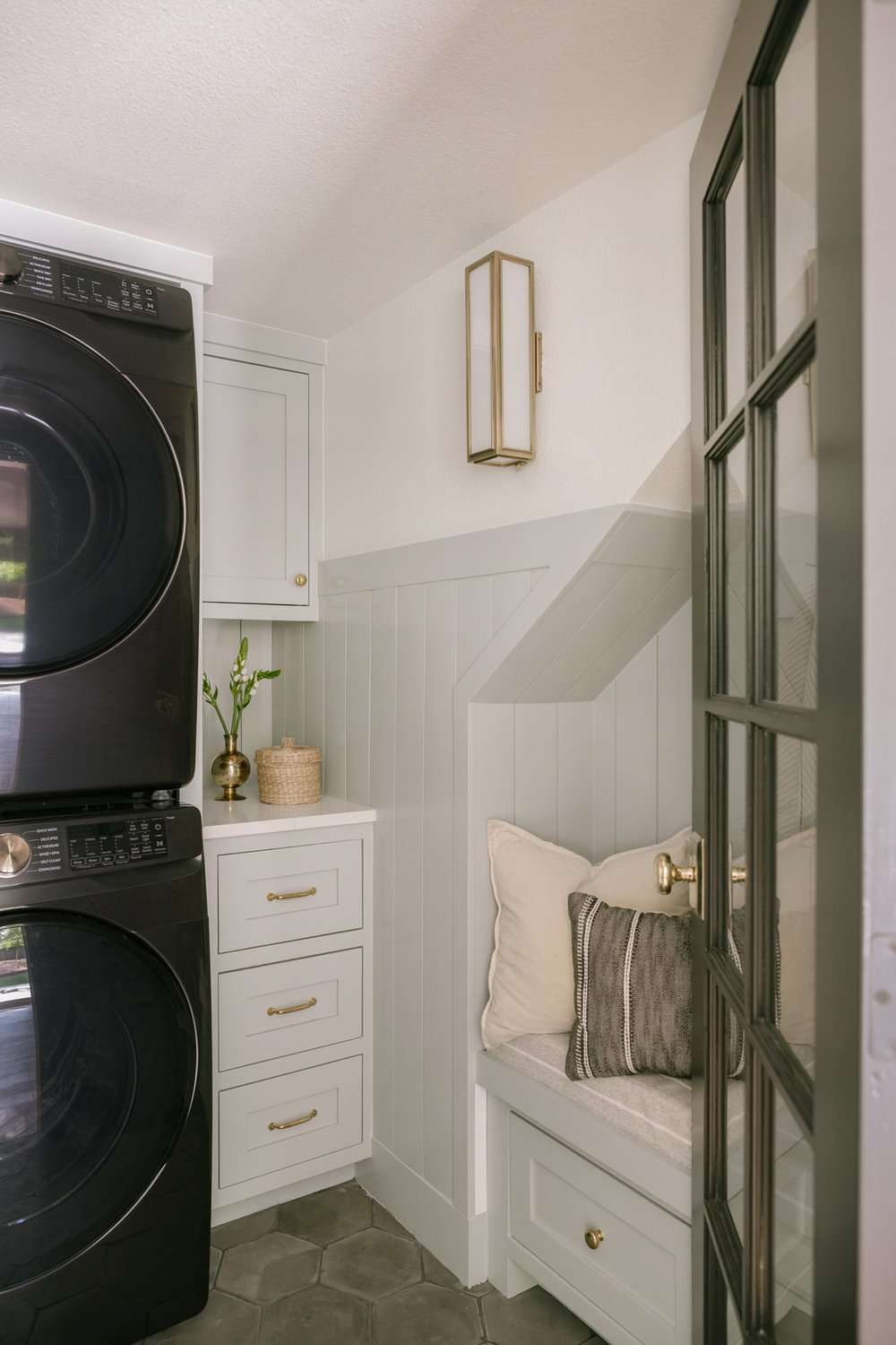 laundry room wainscoting