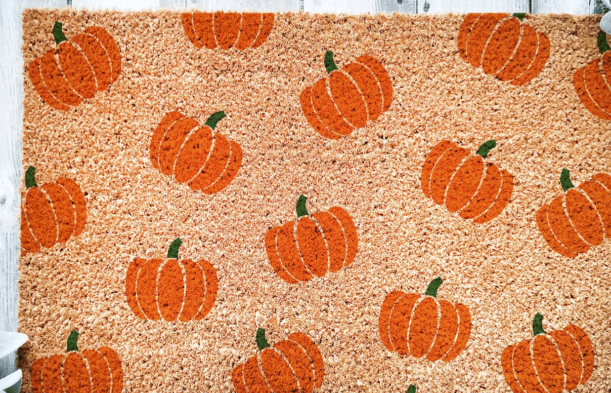 pumpkin door mat