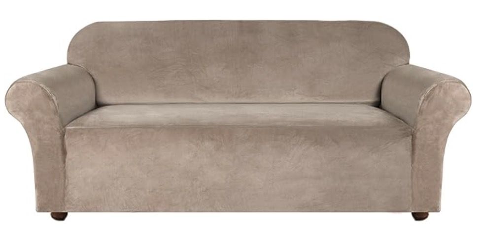 capa marrom para sofá