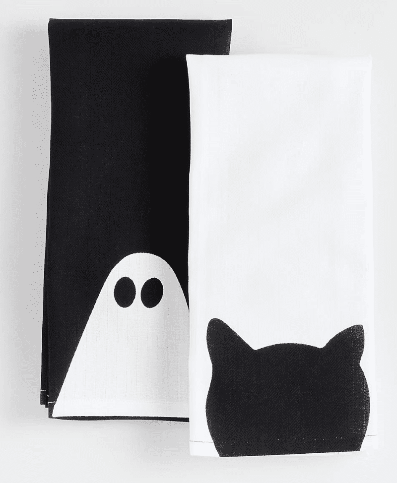 Halloween kitchen towels