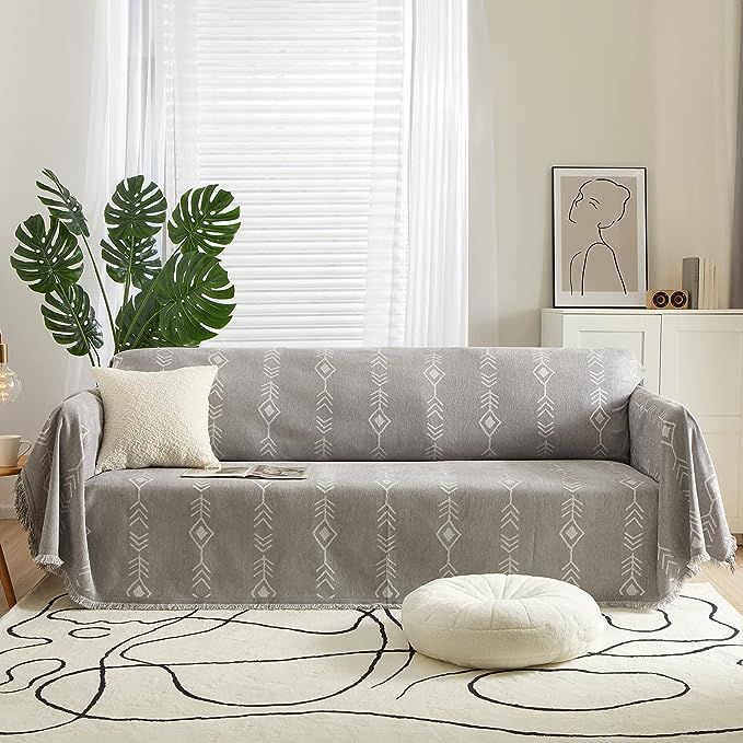 HANDONTIME Boho Geometric Couch Cover