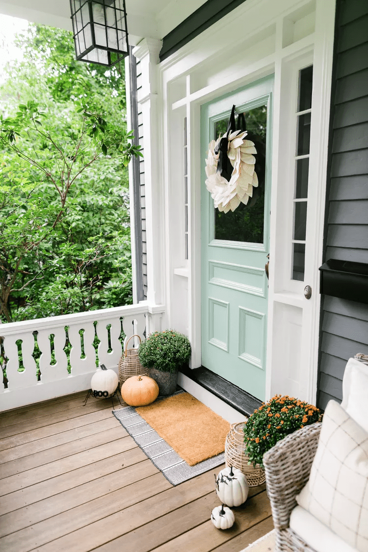 fall door decorating ideas switch out decor