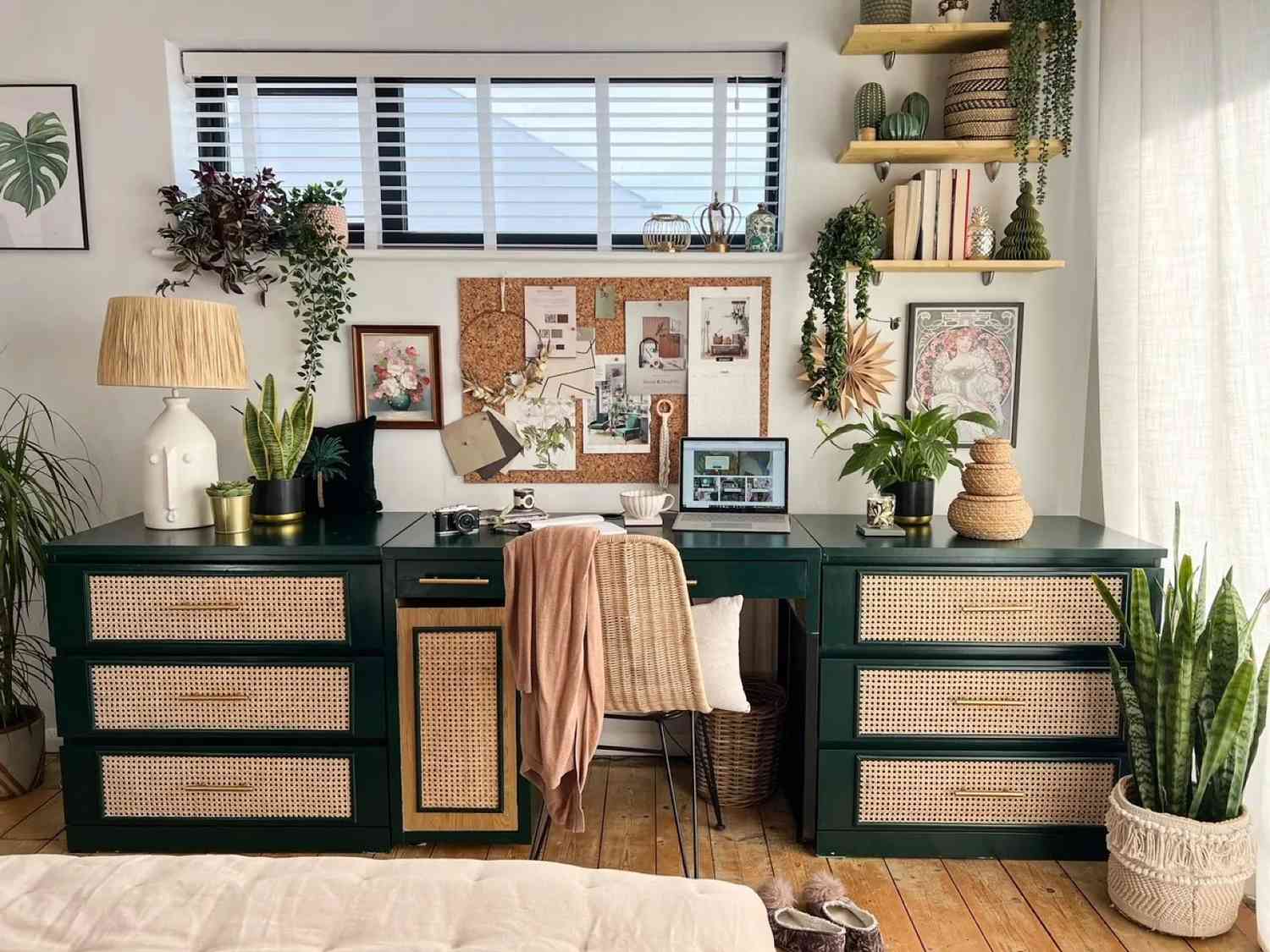 Malm dresser home office DIY