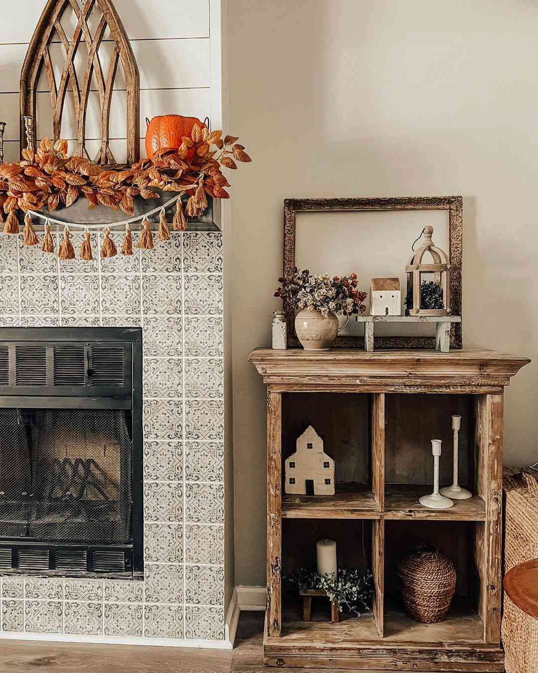 halloween mantel ideas candy buckets and bowls