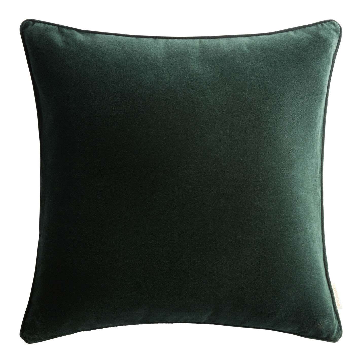 forest green velvet throw pillow
