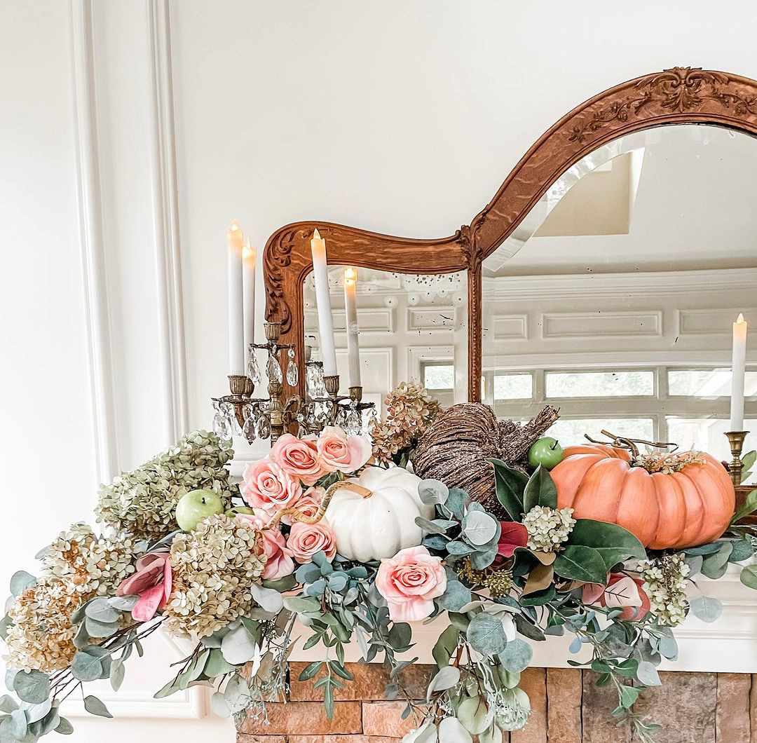 A glamorous fall mantle