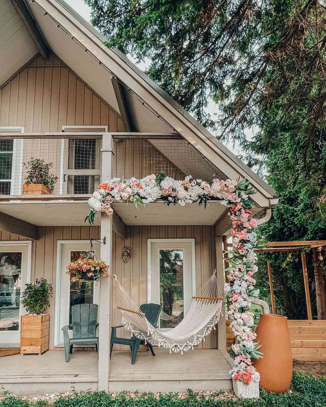 Floral Hammock Porch