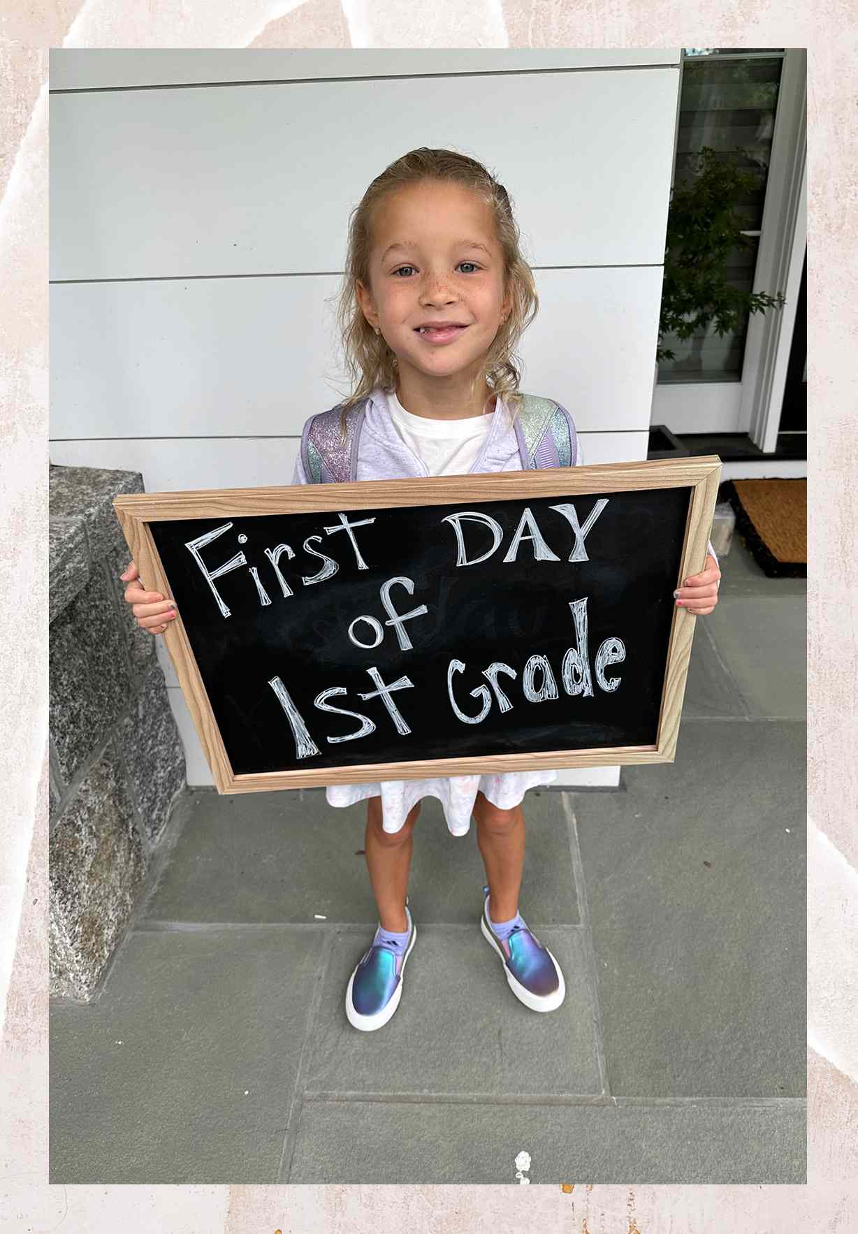 Sybil on her first day of first grade