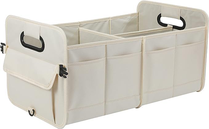 beige open organizer with pockets