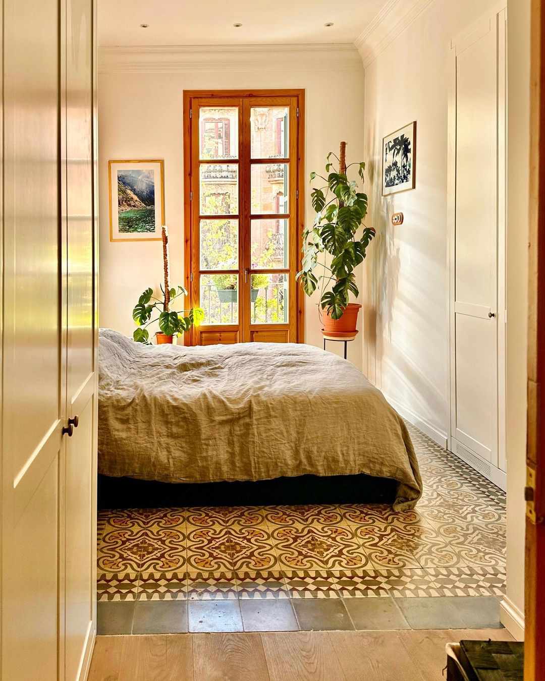 apartment bedroom ideas add height to houseplants