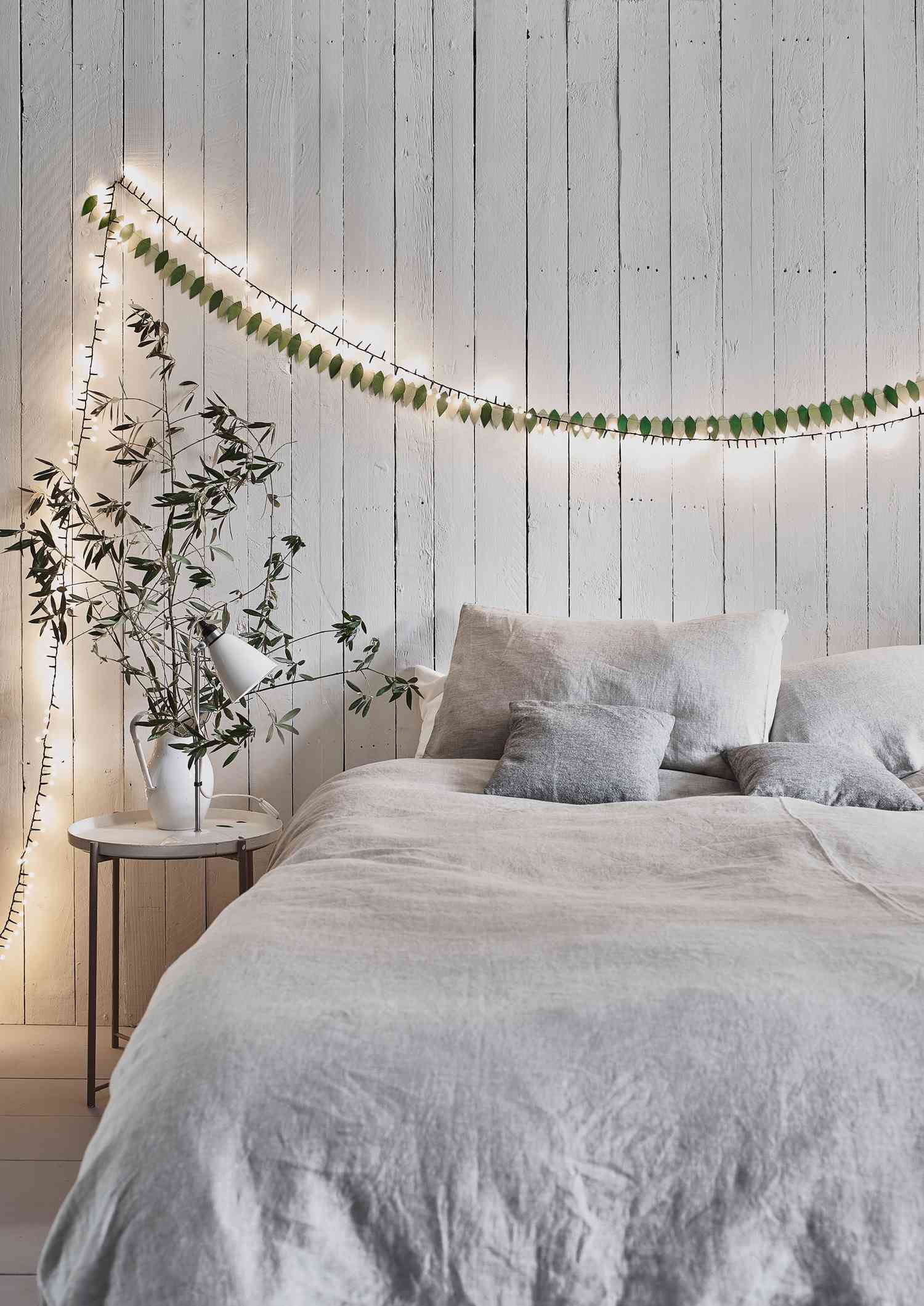 dormitorio decoración navidad scandi