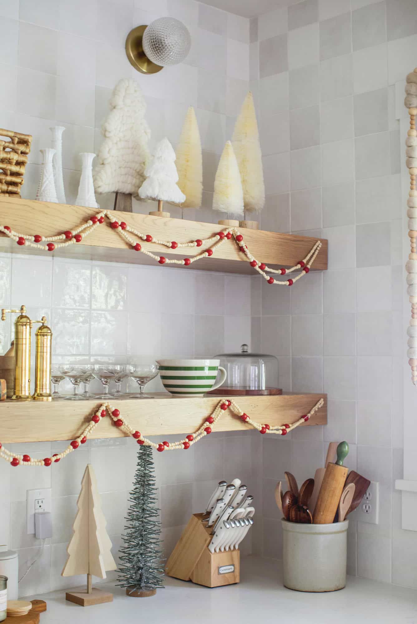 scandi navidad decoración cocina