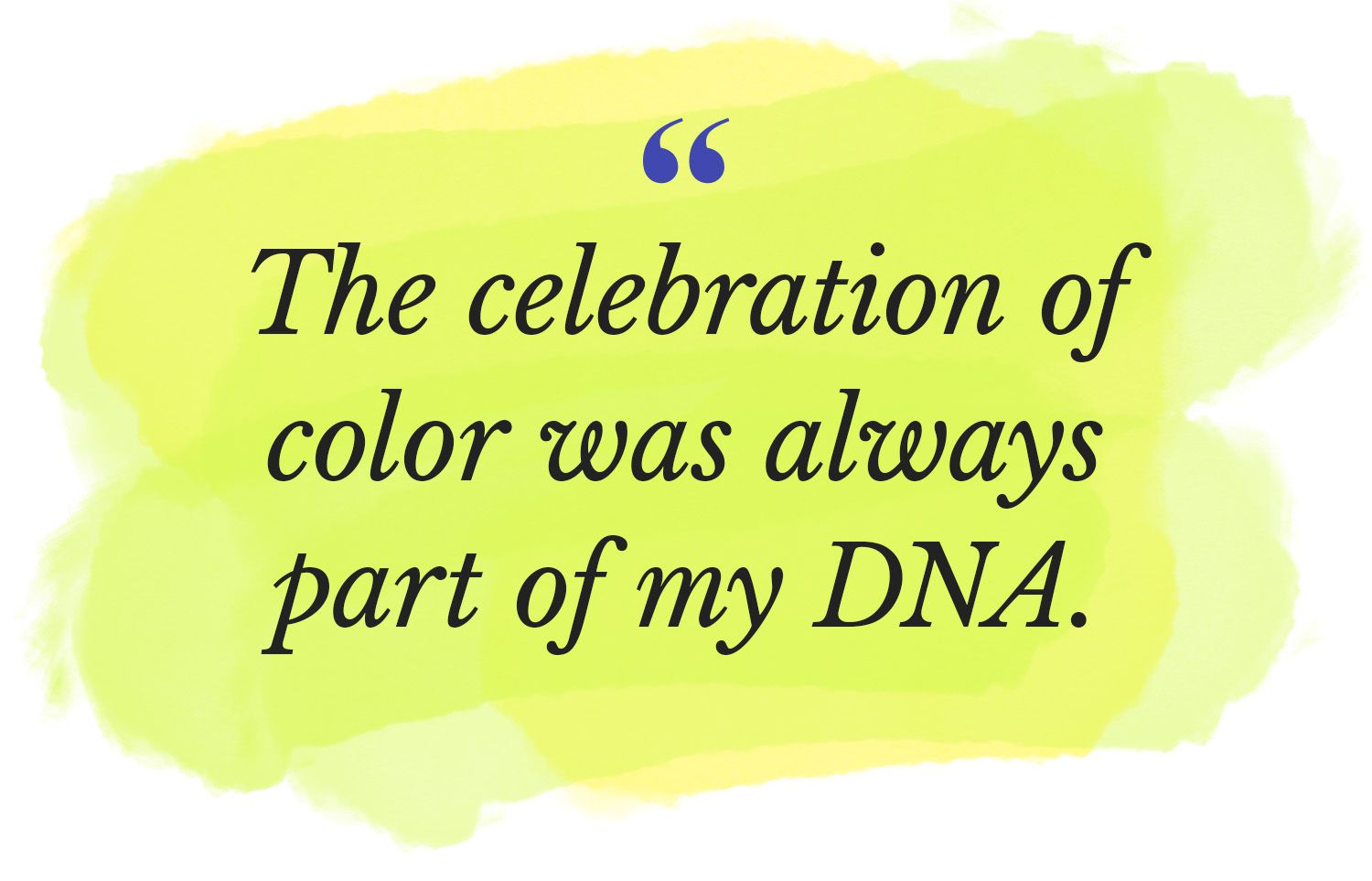 Das Zelebrieren von Farbe war immer Teil meiner DNA. Tamron Hall