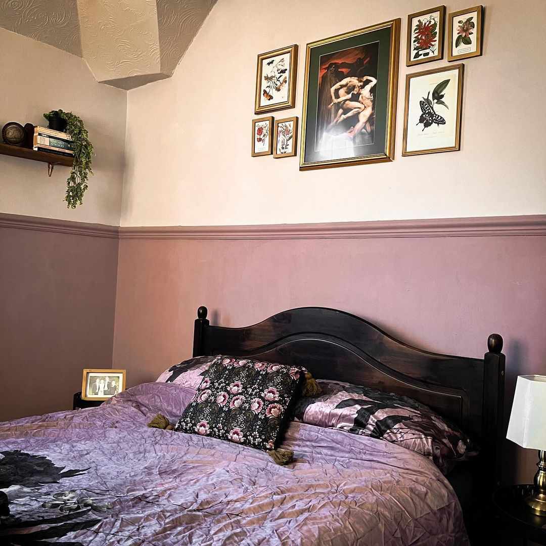 ideas dormitorio gótico púrpura