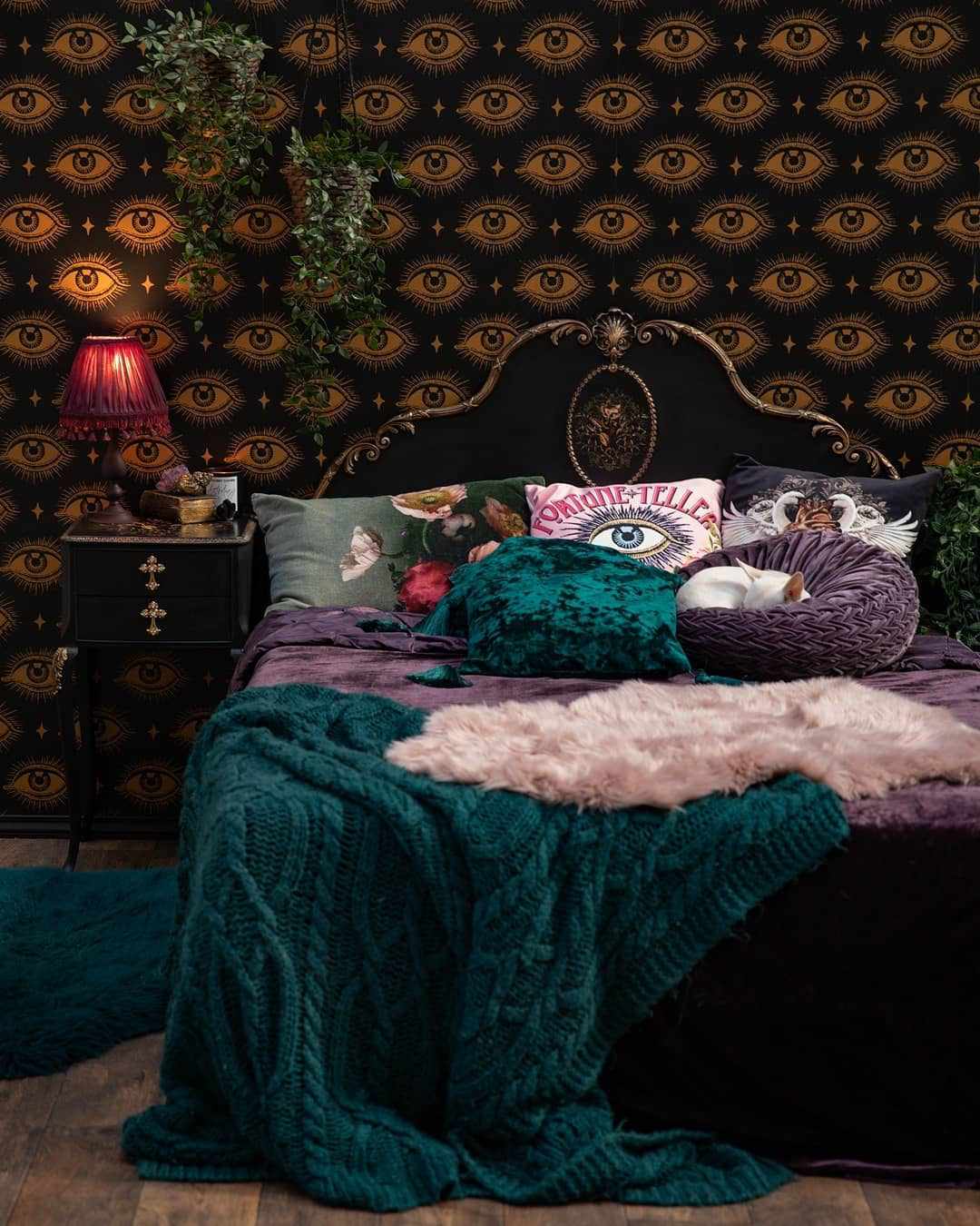 gothic bedroom ideas teal