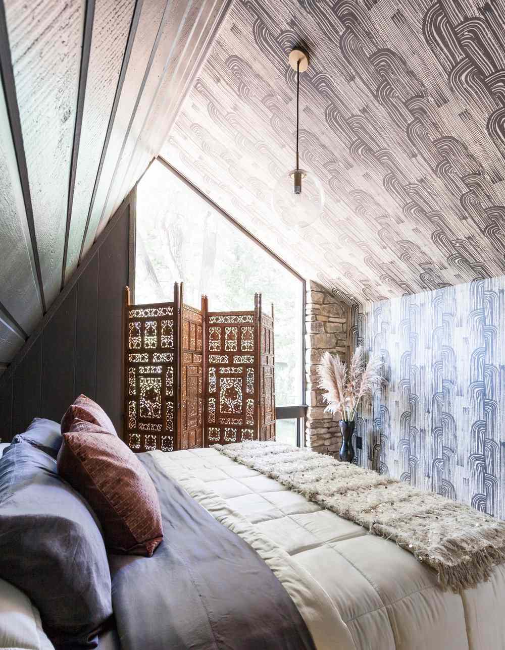 gothic bedroom ideas slanted ceilings
