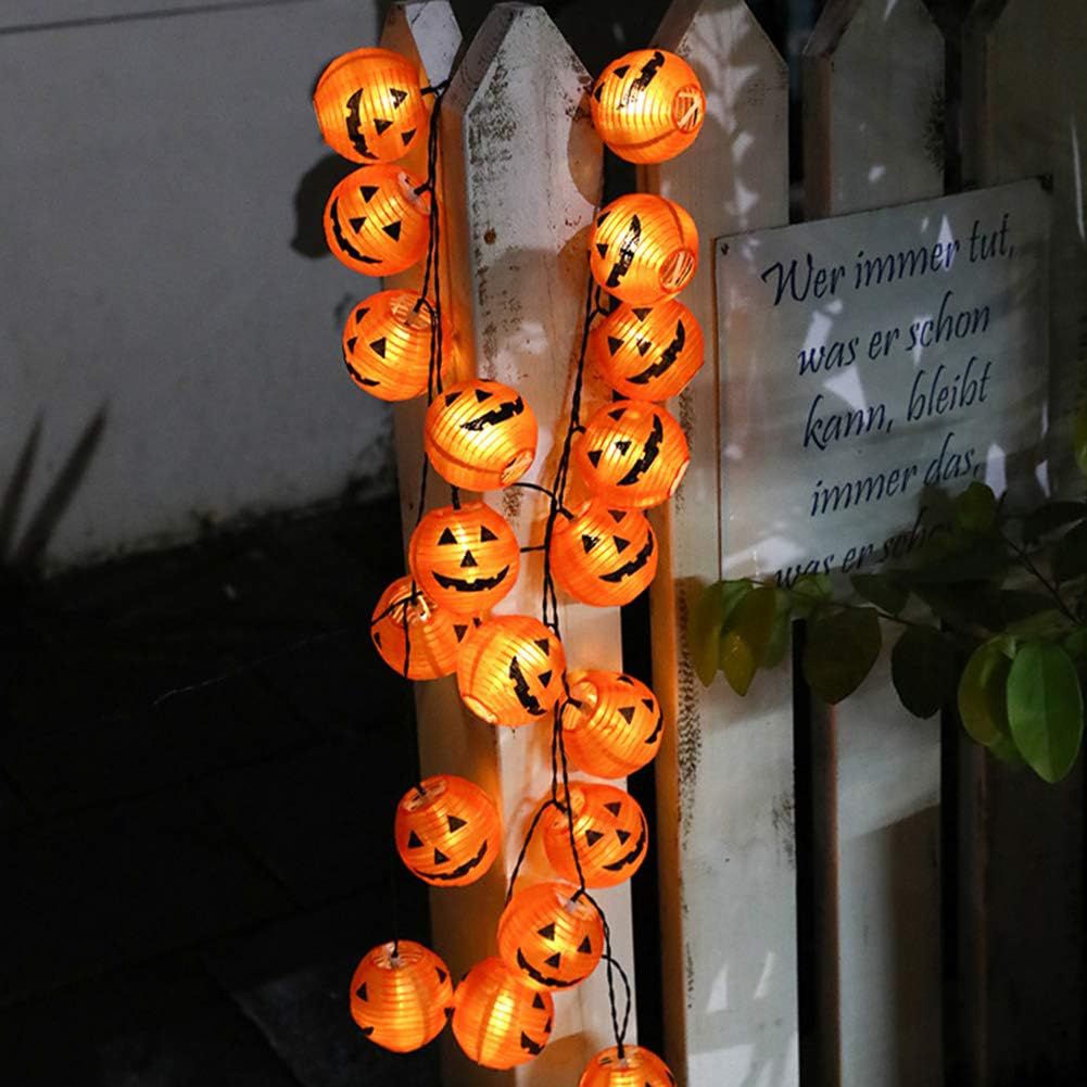 Halloween pumpkin string light garland