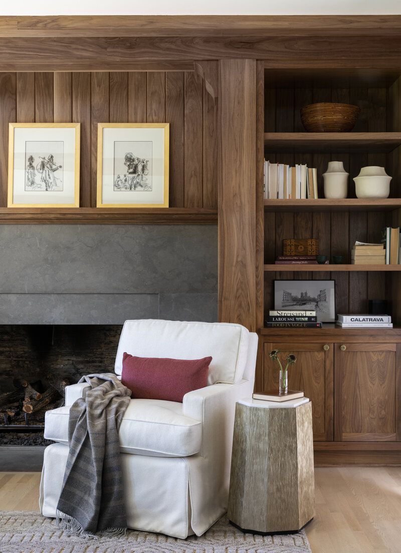 natural wood shiplap fireplace