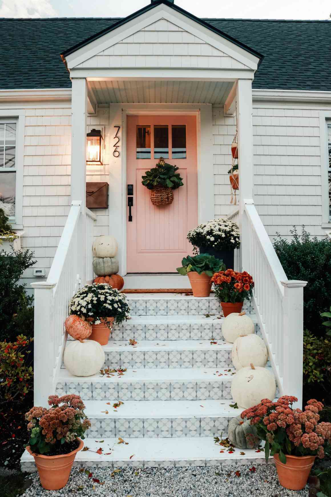 tiled front steps