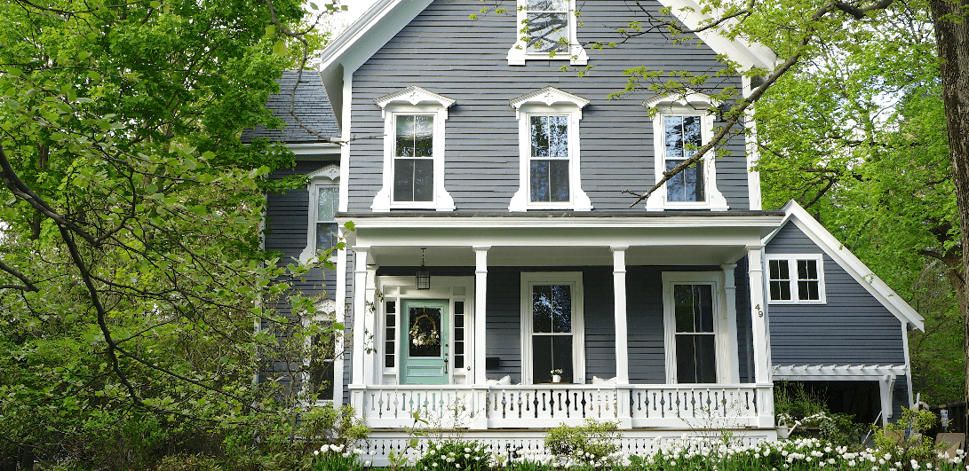 blue exterior house colors