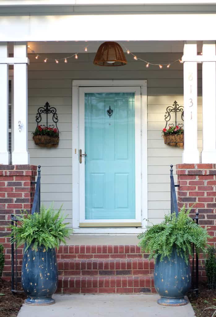 red brick steps