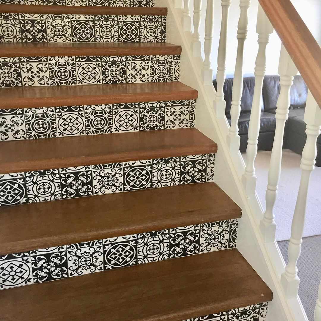 removable vinyl riser tiles