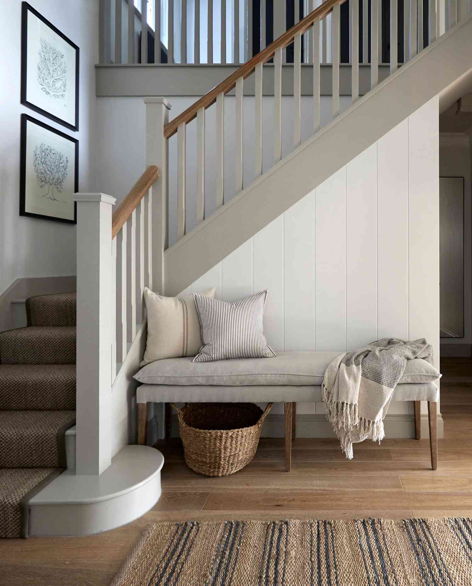 wood stairs ideas paint stairs