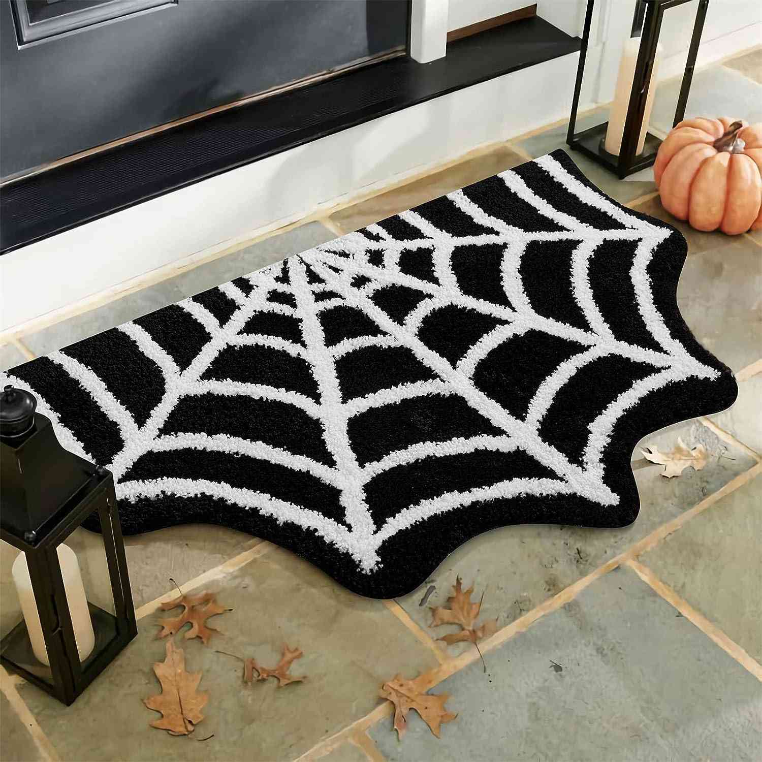 spiderweb shaped outdoor mat